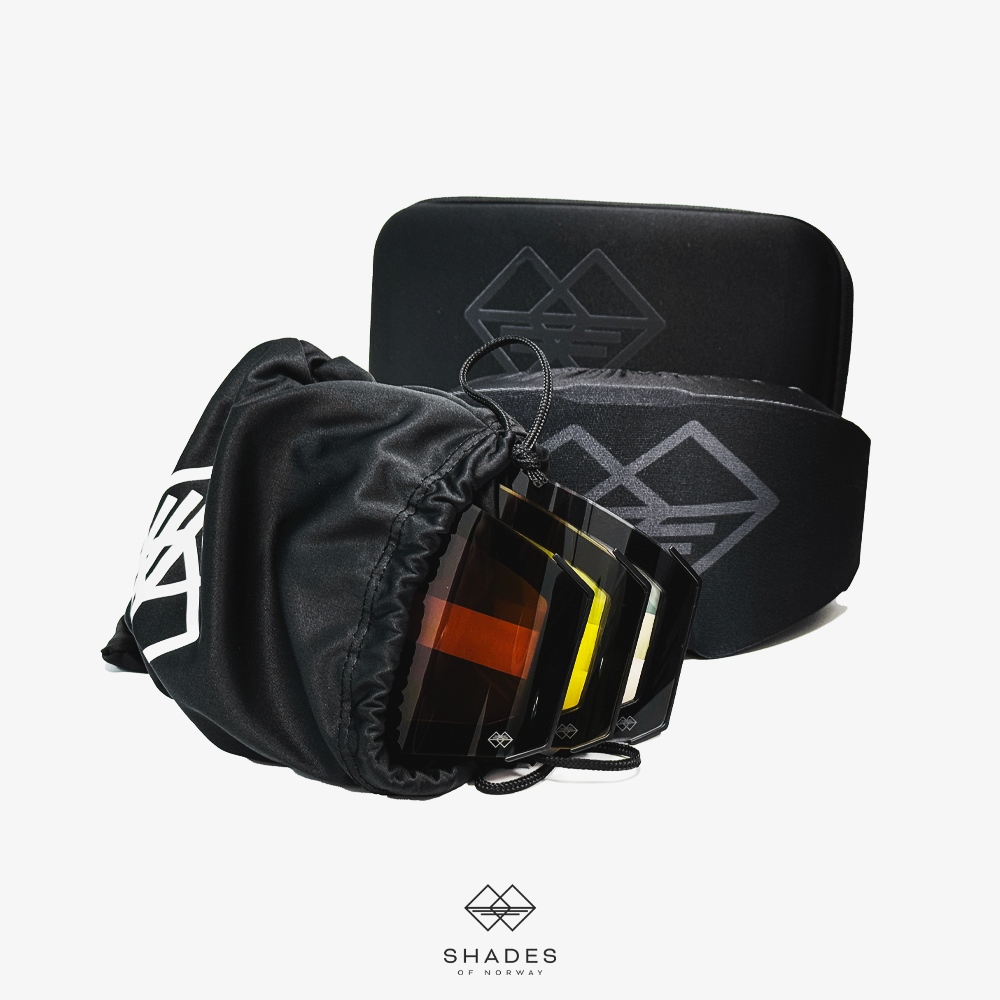 Shades Racing Alpinbrille – Fire Utskiftbare Linser