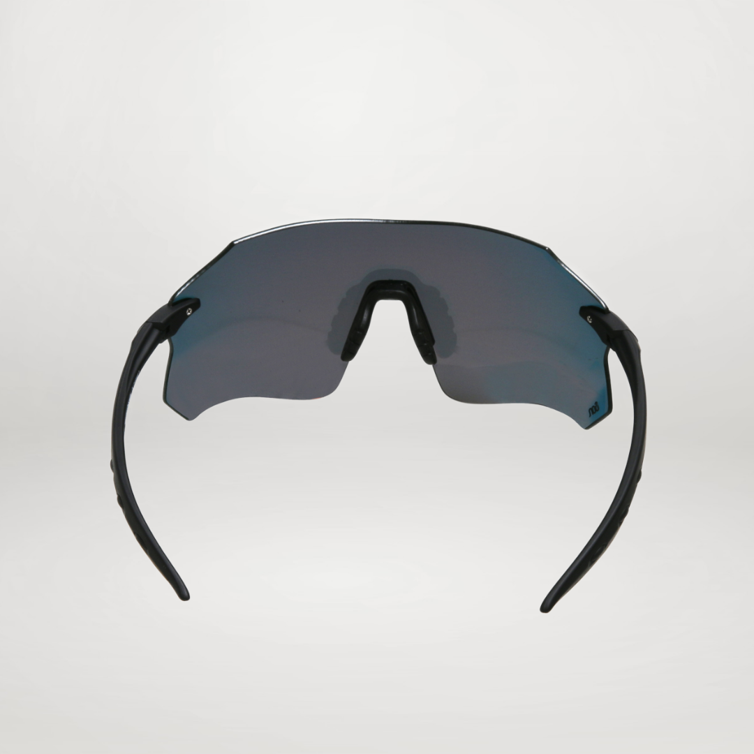 Røde sportsbriller med slitesterk ramme