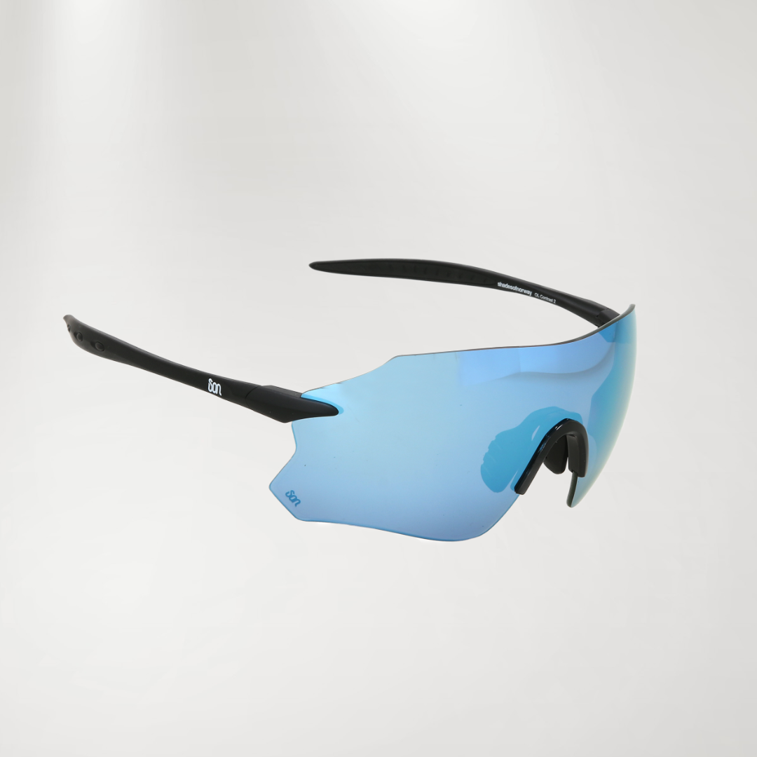 Blå sportsbrille for all type aktivitet